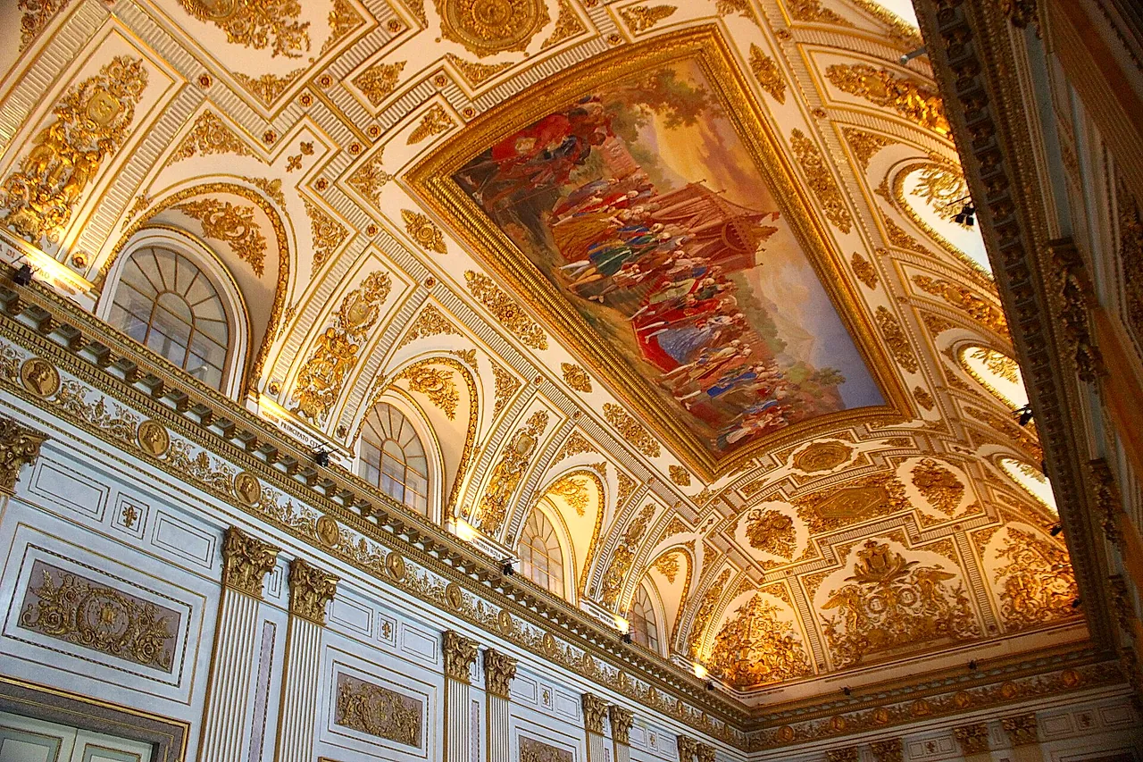 The Throne Room in the Royal Apartments of the Palace of Caserta