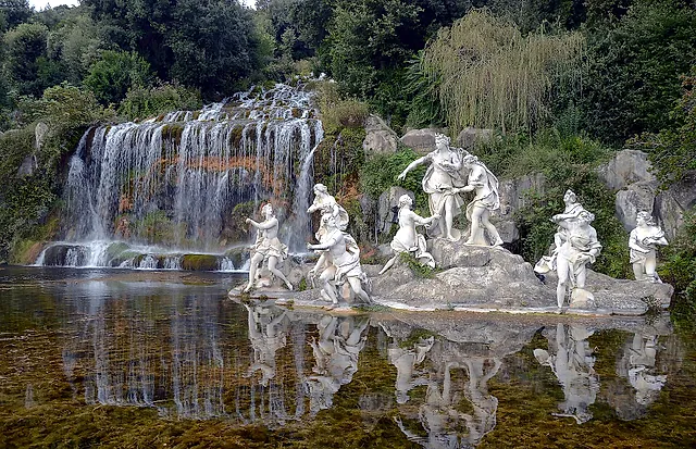The Cascade and the Fountain of Diana and Actaeon in the Royal Park of Caserta