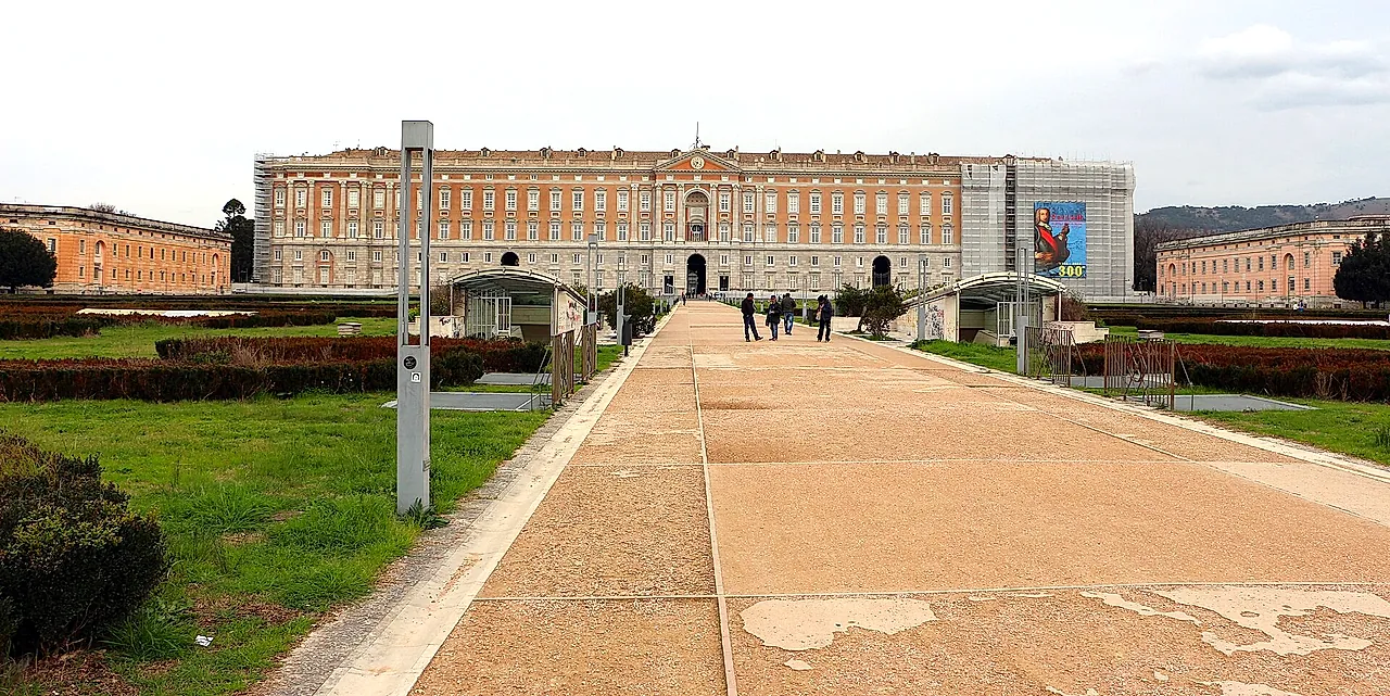 Main facade of the Royal Palace of Caserta
